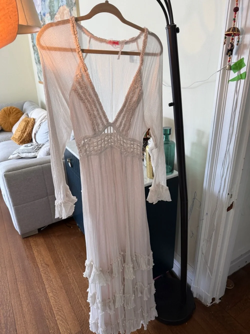 Free People Seraphina Maxi Dress ivory - Picture 5 of 7
